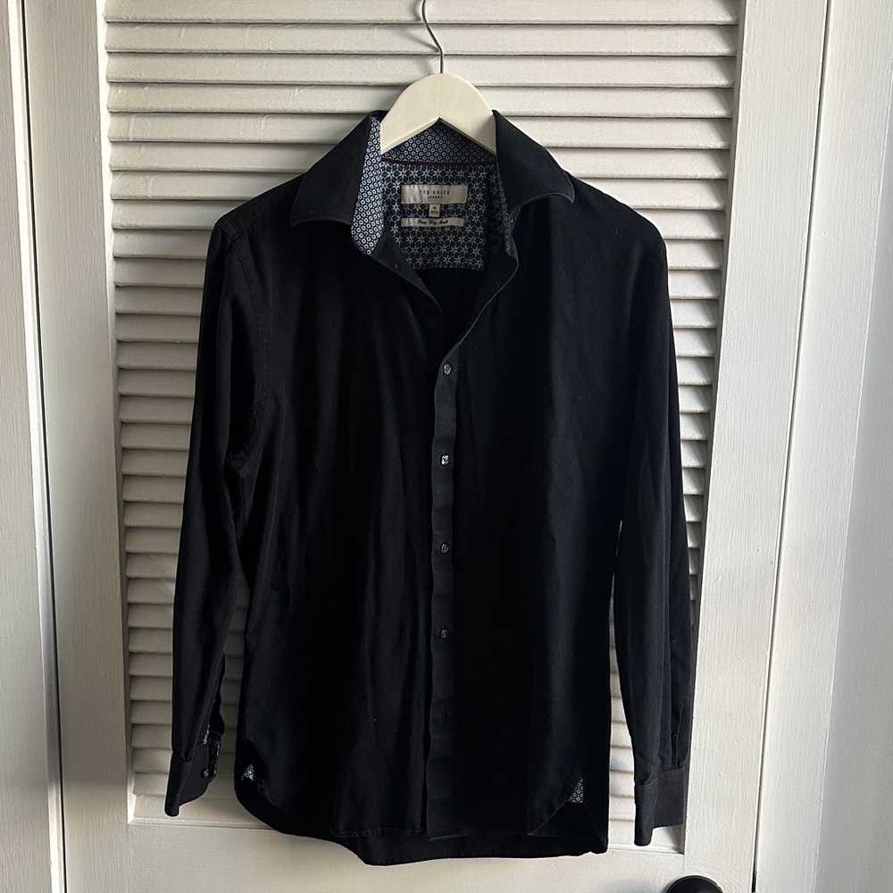 Ted Baker London Men's Black Button-Down Shirt